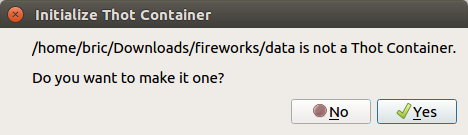 Initializing a folder as a Container.